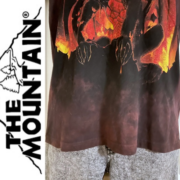 EUC The Mountain Fireball Dragon T-shirt, M - Picture 8 of 16